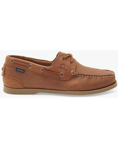 Chatham Galley Ii Leather Boat Shoes - Brown