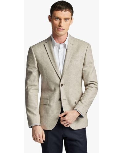 Ted Baker Apus Slim Fit Wool Blend Suit Jacket - Natural