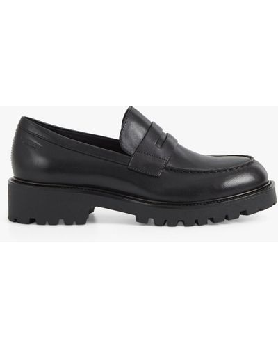 Vagabond Shoemakers Kenova Leather Chunky Loafers - Black