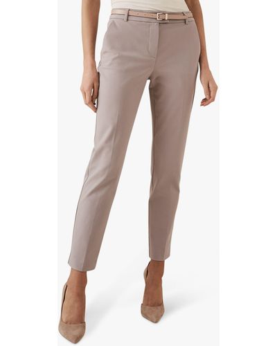 Reiss Joanne - Slim Fit Tailored Trousers - Grey