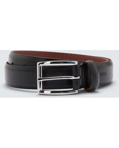 Ralph Lauren Polo Leather Belt - Grey