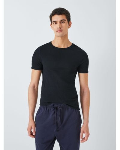 John Lewis Organic Cotton Vest T-shirt - Black