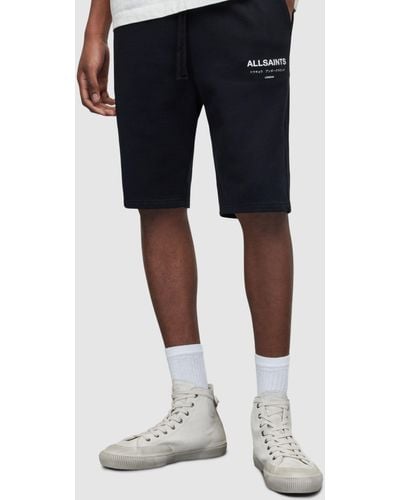 AllSaints Organic Cotton Underground Sweat Shorts - Blue