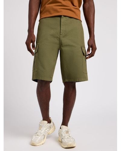 Lee Jeans Regular Fit Cargo Shorts - Green