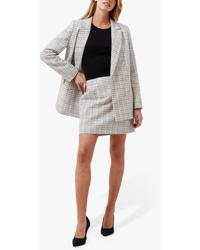 French Connection Effie Boucle Mini Skirt - Grey