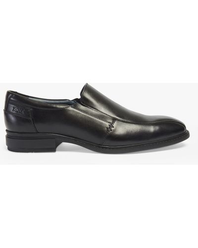 Pod Spear Leather Loafers - Black
