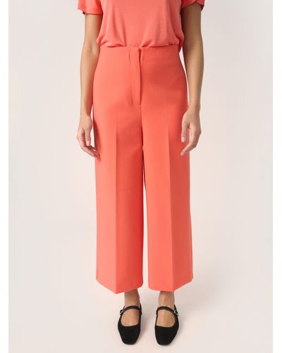 Soaked In Luxury Corinne High Waist Wide Legs Culottes Trousers - Pink
