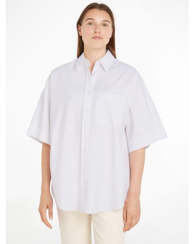 Calvin Klein Oversized Shirt - White