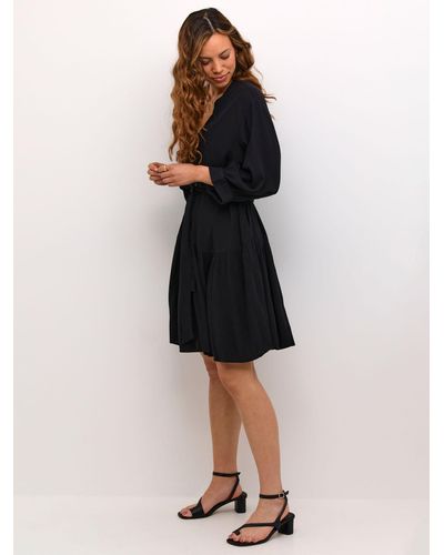 Soaked In Luxury Zaya 3/4 Sleeve Mini Dress - Black