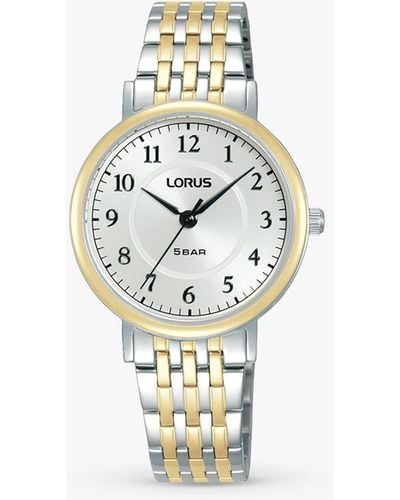 Lorus Sunray Dial Bracelet Strap Watch - Metallic