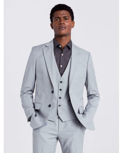 Moss Tailored Fit Stretch Jacket - Grey