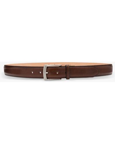 Loake Henry Leather Belt - White