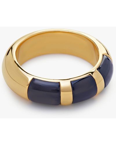 Monica Vinader Kate Young Black Onyx Ring - Blue
