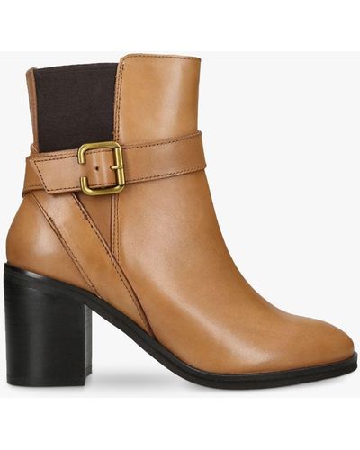 Kurt Geiger Hampstead Leather Ankle Boots - Brown