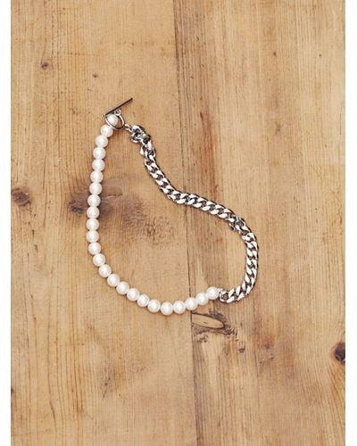 Hush Harrie Pearl Chain Necklace - Natural