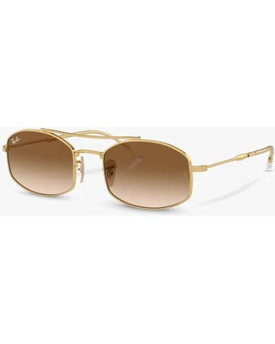 Ray-Ban Rb3719 Oval Sunglasses - Natural