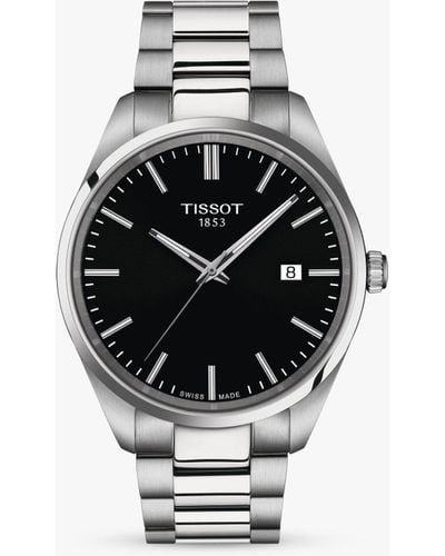 Tissot Pr 100 Date Bracelet Strap Watch - White