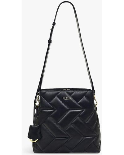 Radley Dukes Place Quilted Leather Cross Body Bag - Black