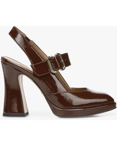 Sam Edelman Jildie Mary Jane Heel Court Shoes - Brown