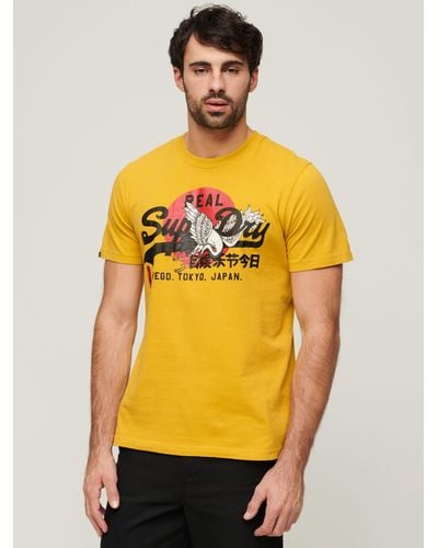 Superdry Tokyo Graphic T-shirt - Yellow