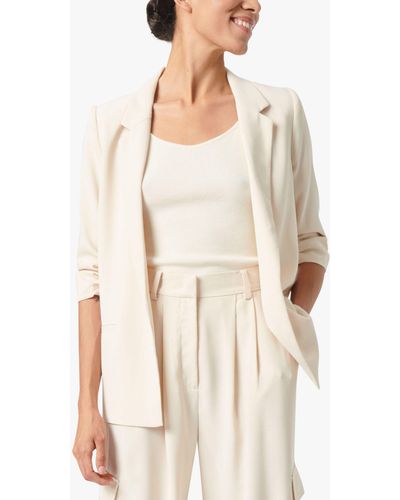 Soaked In Luxury Shirley 3/4 Sleeve Blazer - White