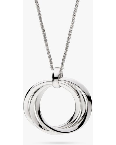 Kit Heath Bevel Trilogy Grande Slider Necklace - Metallic