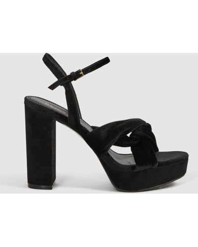 High platform sales sandals black