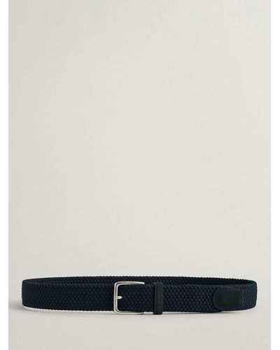 GANT Braid Leather Belt - White