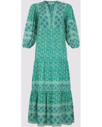 Gerard Darel Emi Geometric Print Dress - Green