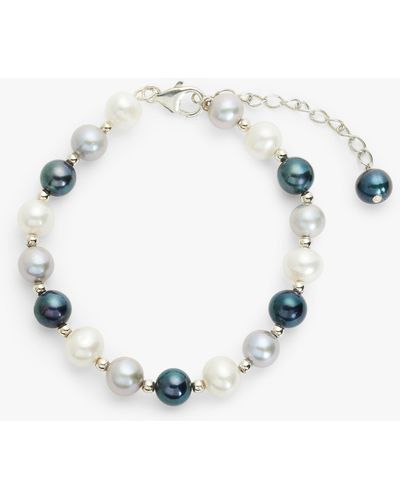 Lido Freshwater Pearl & Sterling Silver Bracelet - Multicolour