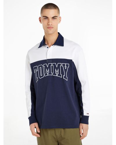Tommy Hilfiger Tommy Jeans Oversize Rugby Shirt - Blue