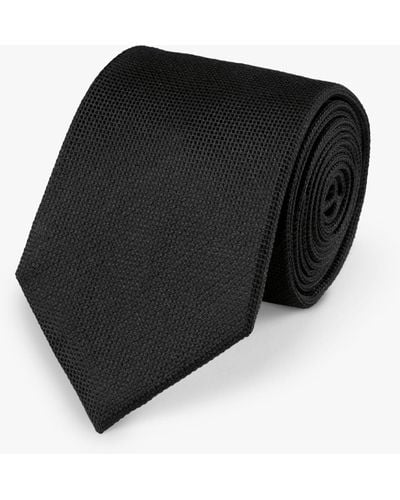 Charles Tyrwhitt Stain Resistant Silk Tie - Black