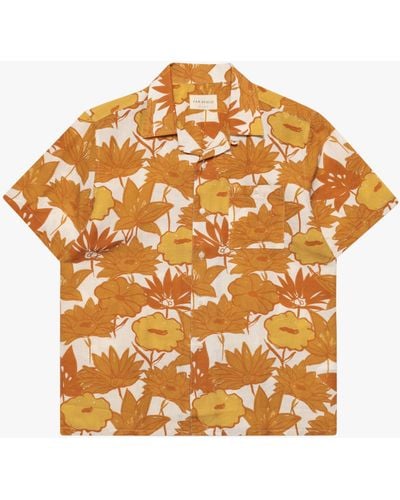 Far Afield Selleck Short Sleeve Shirt - Orange