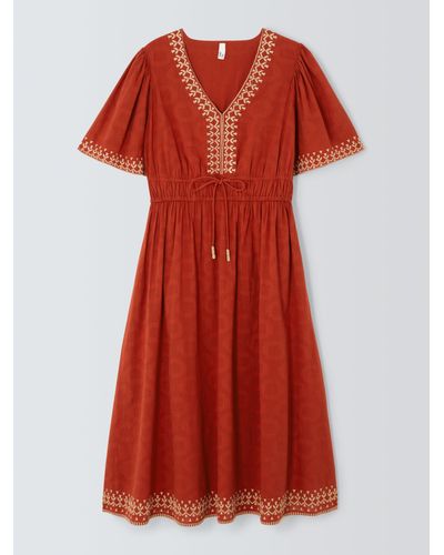 John Lewis And/or Gianna Embroidered Dress