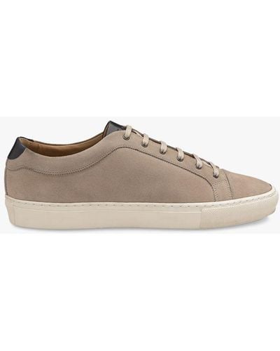 Loake Dash Suede Leather Trainers - Brown