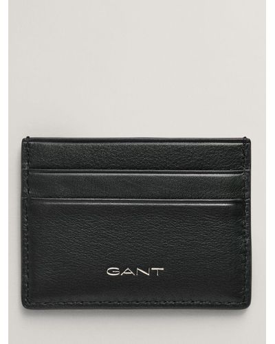 GANT Leather Card Holder - Black