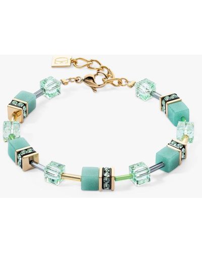 COEUR DE LION Swarovski Crystal Cube Bracelet - Green