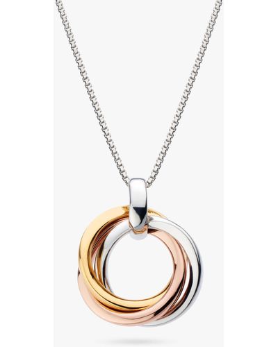 Kit Heath Bevel Trilogy Pendant Necklace - Metallic