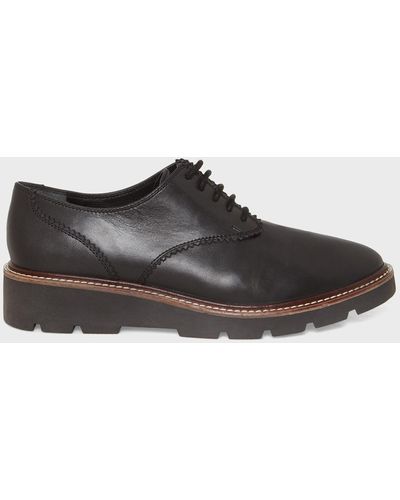 Hobbs Chelsea Lace Up Leather Brogues - Brown