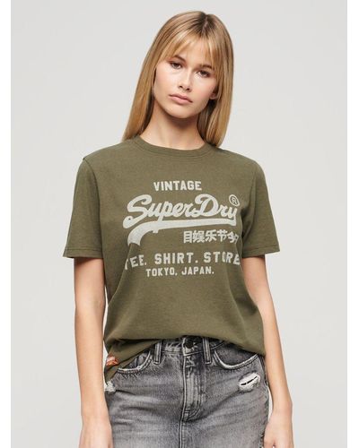 Superdry Vintage Logo Heritage Relaxed T-shirt - Green
