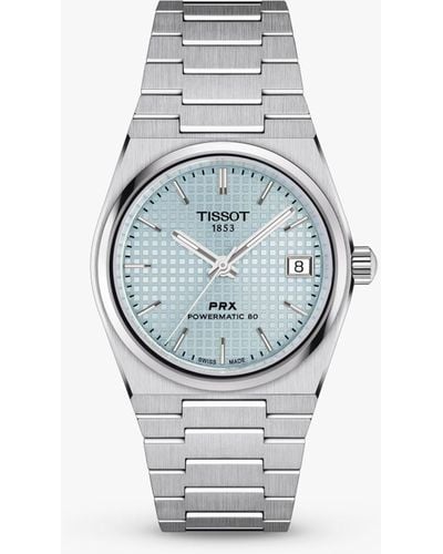 Tissot T1372071135100 Prx Powermatic 80 Automatic Date Bracelet Strap Watch - Multicolour