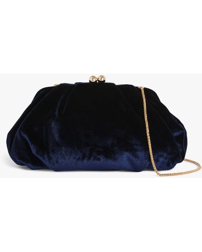 John Lewis Weaved Clutch Bag, Navy