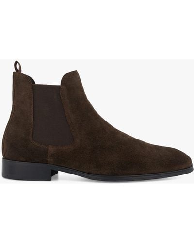 Dune Mandatory Suede Chelsea Boots - Brown