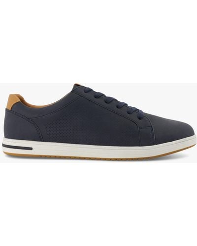 Dune Wide Fit Tezzy Lace Up Trainers - Blue