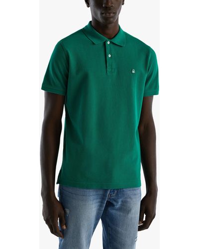 Benetton Short Sleeve Polo Shirt - Green