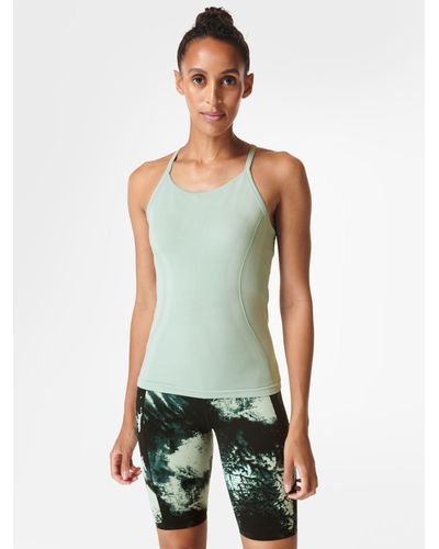 Sweaty Betty Super Soft High Neck Workout Tank Top, Bloom Pink at John  Lewis & Partners