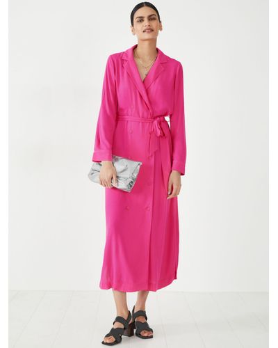 Hush Jillian Wrap Midi Dress - Pink