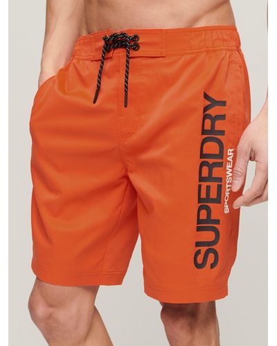 Superdry Sportswear Board Shorts - Orange