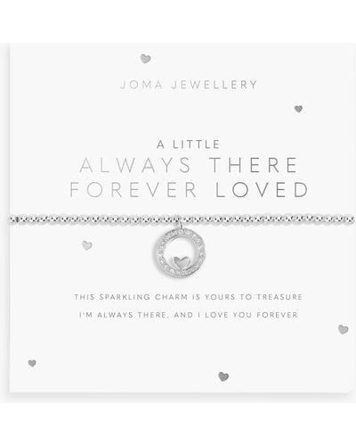 Joma Jewellery A Little 'always There Forever Loved' Stretch Bracelet - Natural
