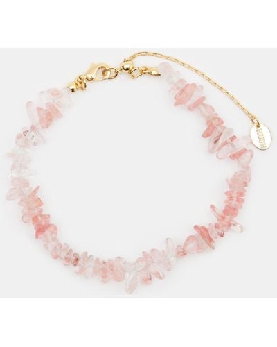 Hush Sunstone Healing Stone Bracelet - Pink